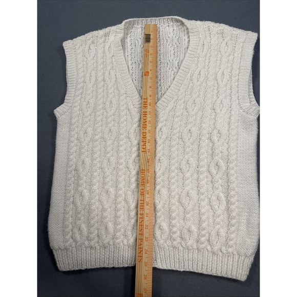 SWEATER CARDIGAN VEST Women's LARGE Button UP SLEEVELESS Sweater SEE PICS - Picture 2 of 5